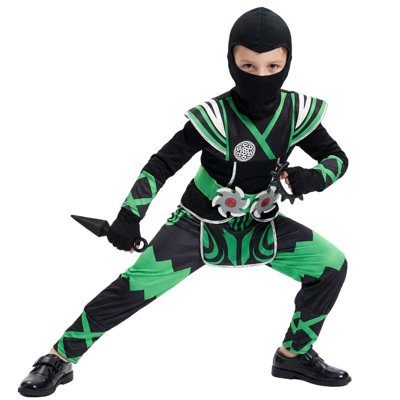 Cosplay Anime Boy - Conjunto de Fantasia de Ninja Japonês