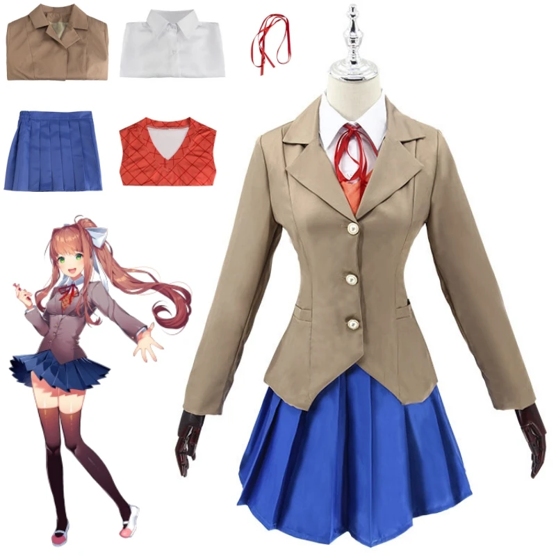 Cosplay Anime Yuki - Jogo doki doki literatura clube monika