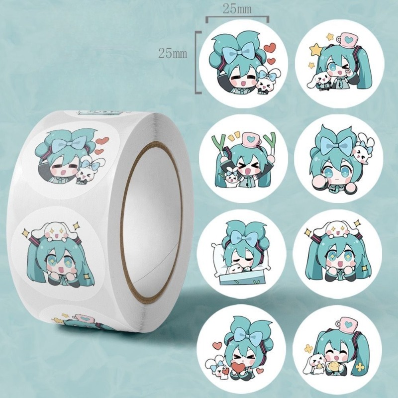 Cosplay Anime Boy - Adesivos Estéticos Ins de Hatsune Miku,
