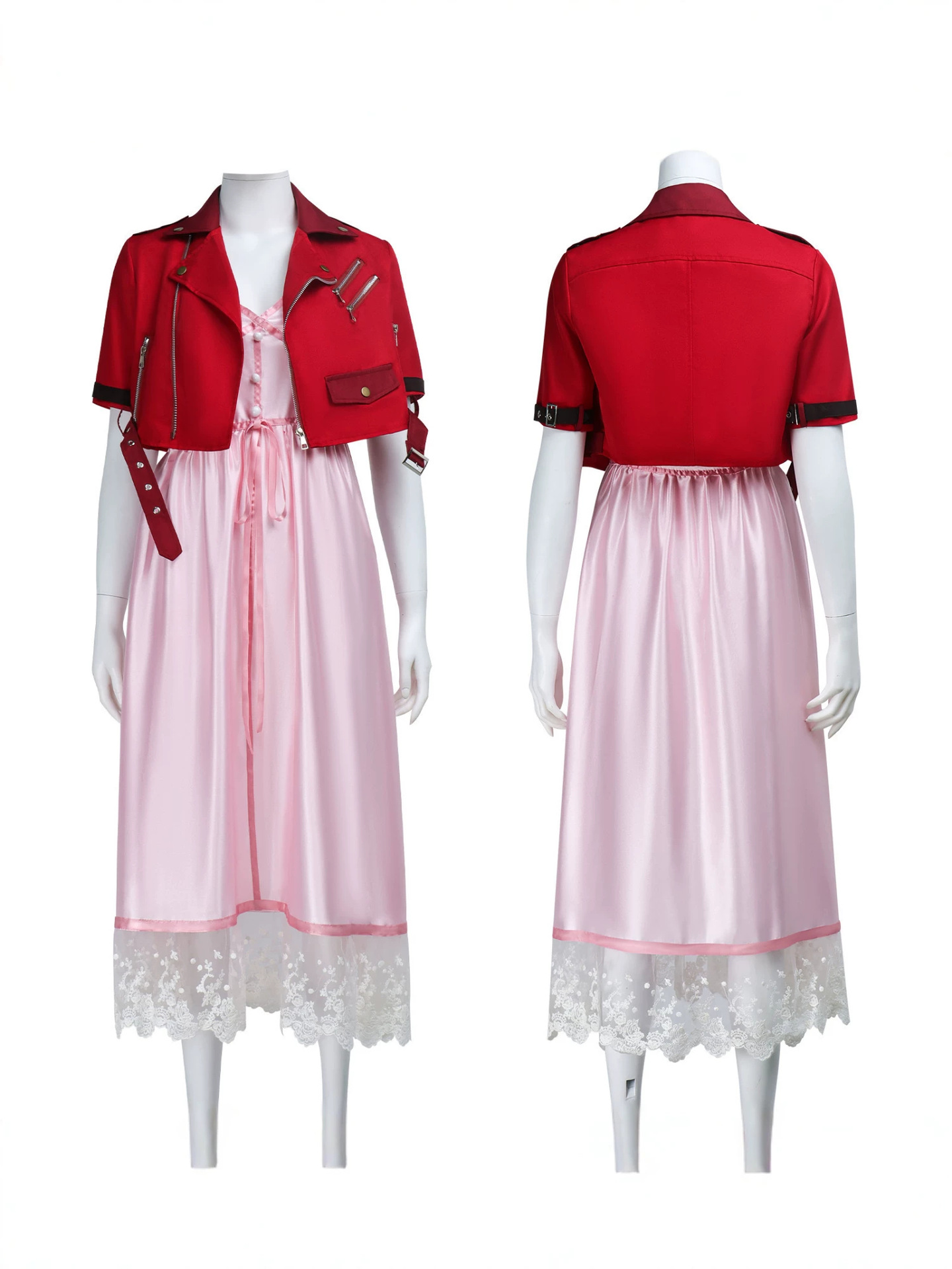 Live Action Anime Cosplay - Fantasia de Cosplay Final Fantasy Aerith,