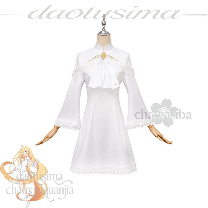 Fato de cosplay Kawaii Loli Ru - Cosplay Anime White Hair avaliação e preço