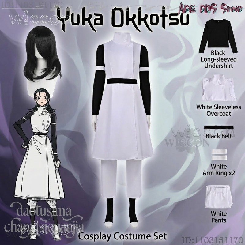 Fantasia JJK Yuka Okkozsusu –  - Cosplay Anime Yuki avaliação e preço