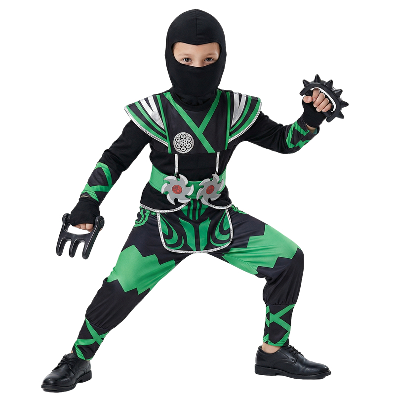 Fantasia de Ninja Verde para C - Cosplay Anime Boy avaliação e preço