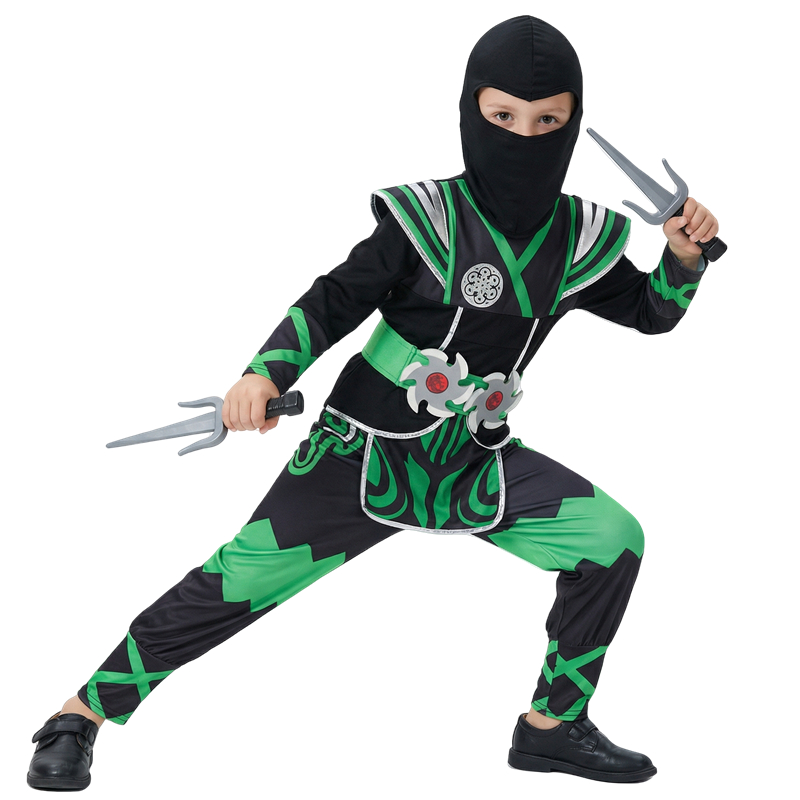 Fantasia de Ninja Verde para C - Cosplay Anime Boy avaliação e preço