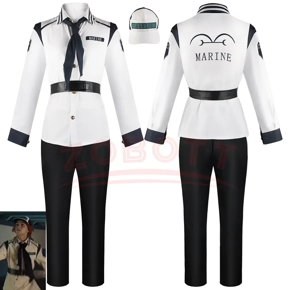 Marinha cosplay fantasia chapé - Live Action Anime Cosplay avaliação e preço