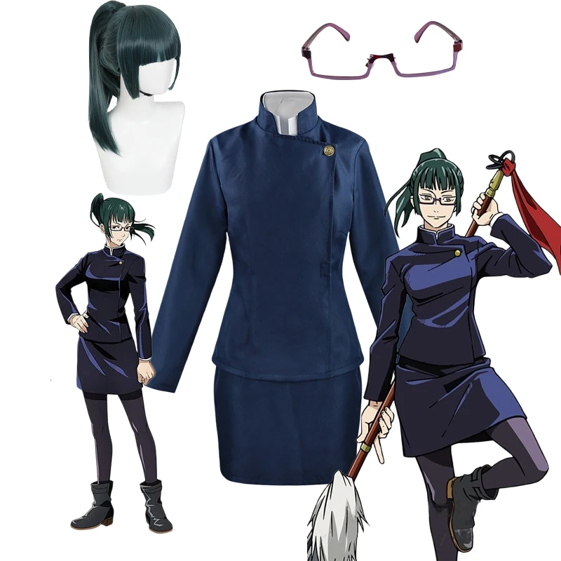 Fantasia de Cosplay Maki Zenin - Cosplay Anime Yuki avaliação e preço