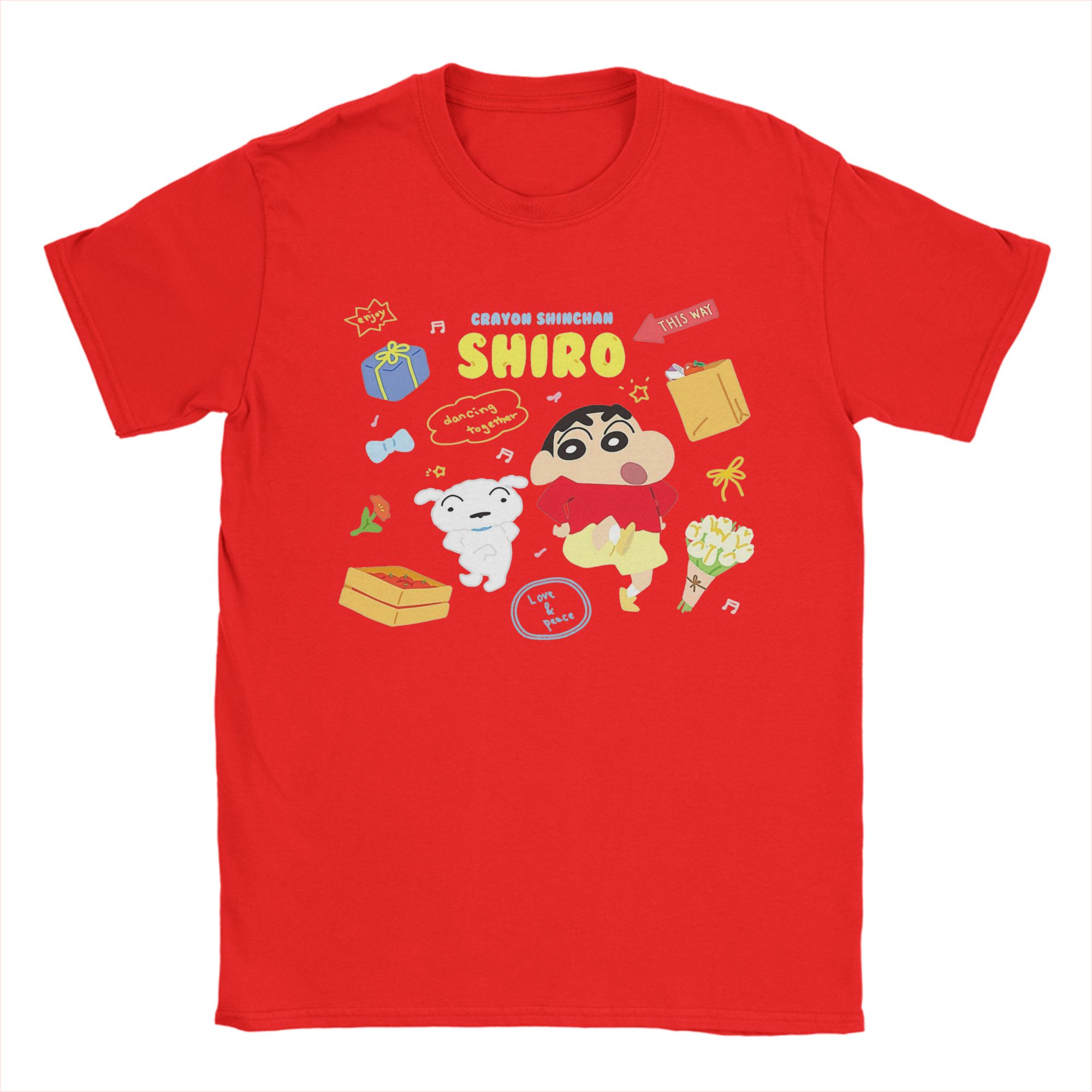 Camiseta Crayon Shin-chan para - Anime Cosplay Ideas Male avaliação e preço